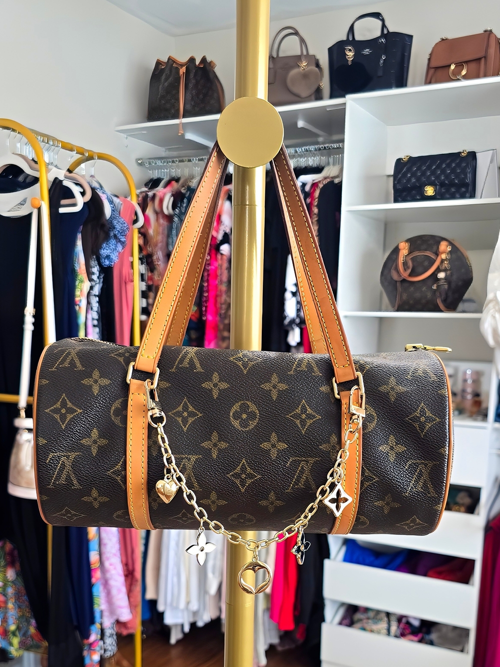 Louis Vuitton Brown Monogram Papillon 25 Shoulder Bag